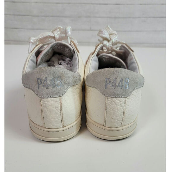 P448 JOHN BS KEPLER LEATHER SNEAKERS IN PINK, SZ 41/ US 10.5-11 - Picture 4 of 16